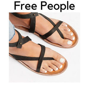 NEW Free People Landings Asymmetric Strappy Sandal